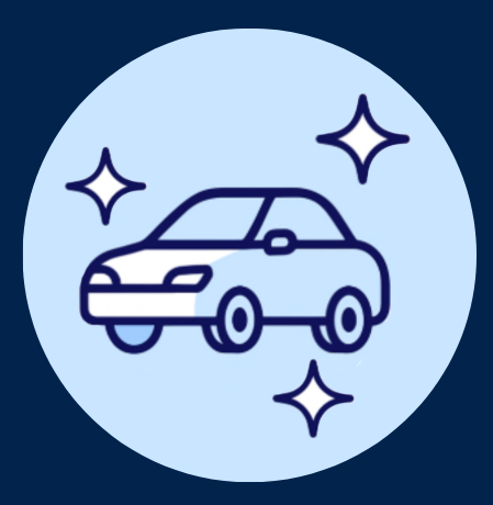 Premium logo with blue background