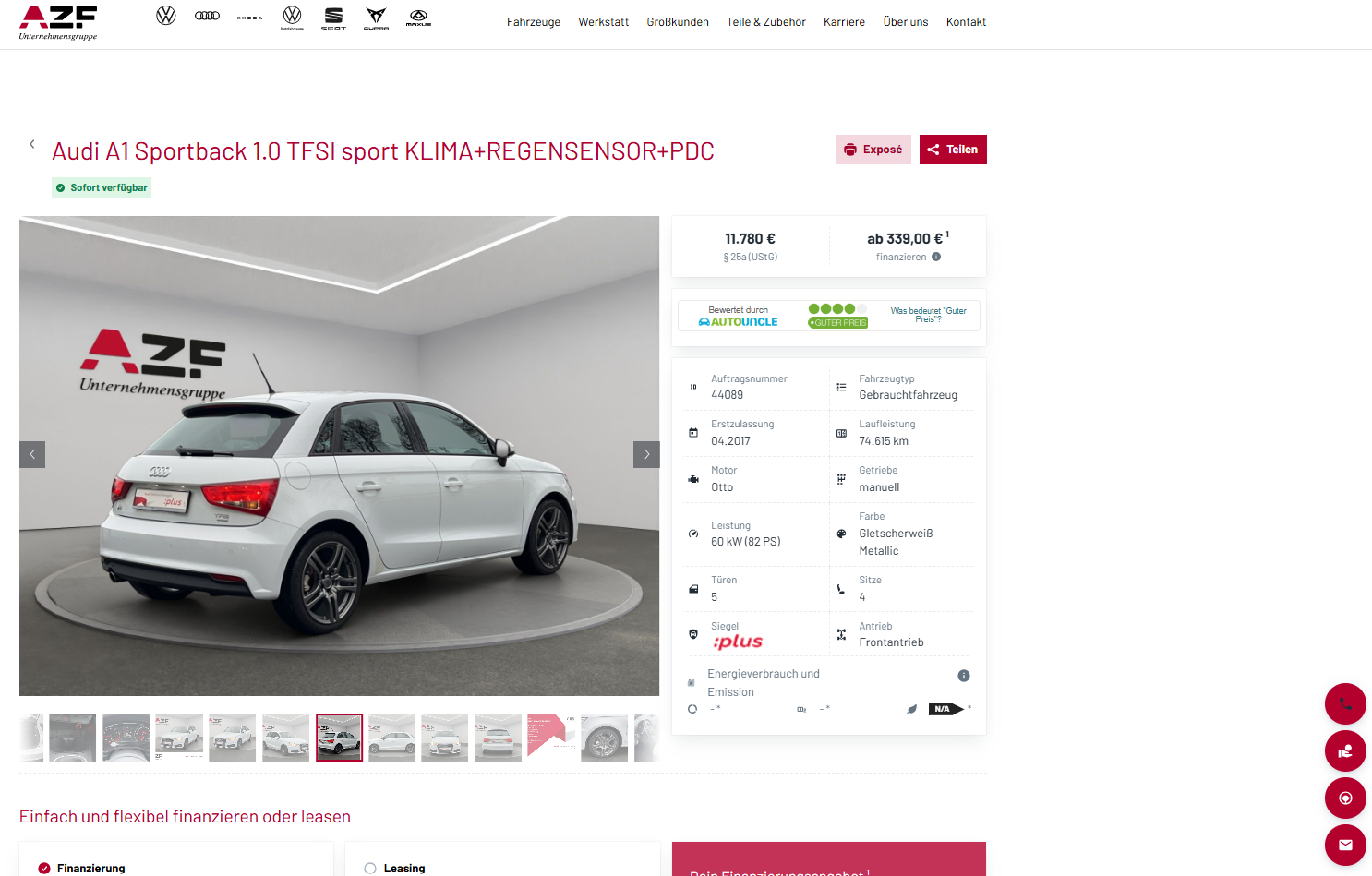 azf fahrzeugdetailseite azf fahrzeugdetailseite